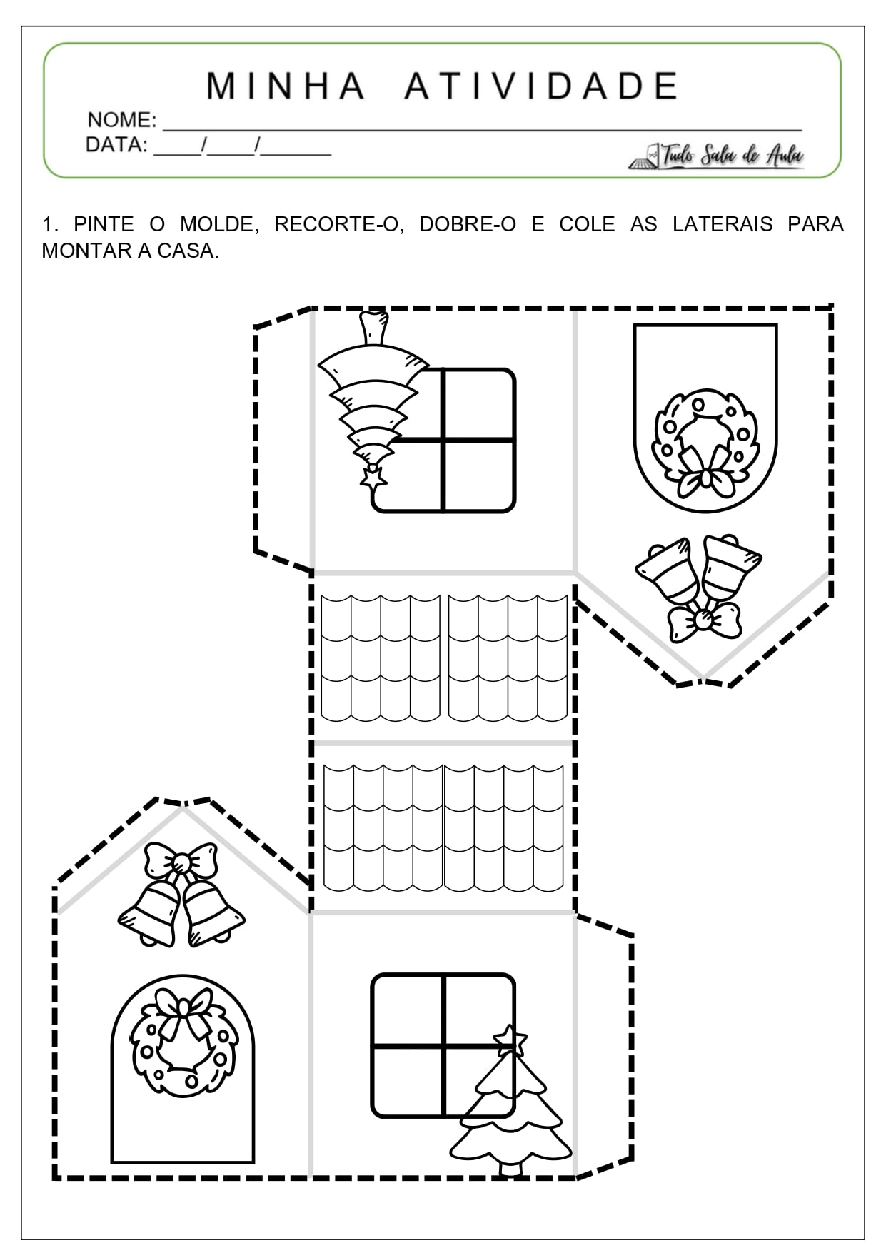 10 Atividades de Recorte e Colagem sobre o Natal
