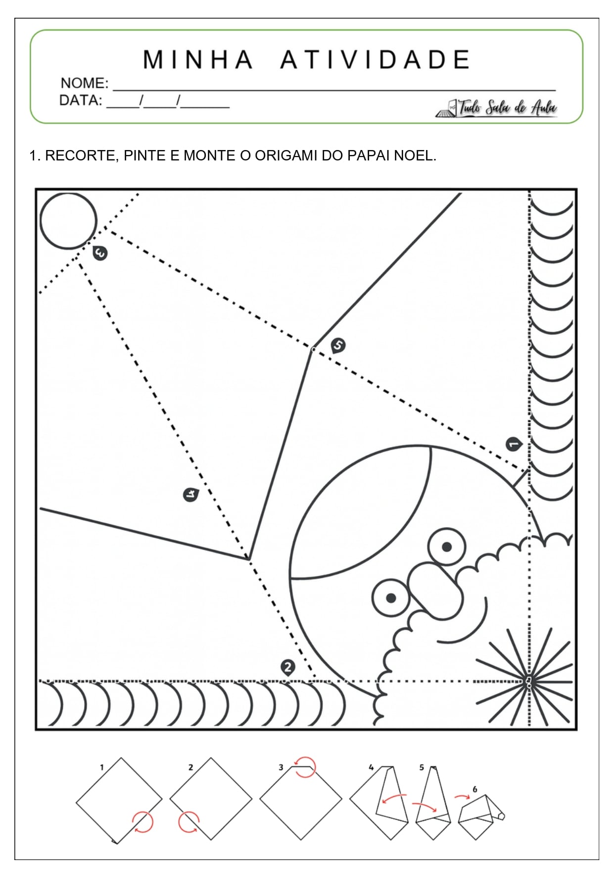 10 Atividades de Recorte e Colagem sobre o Natal