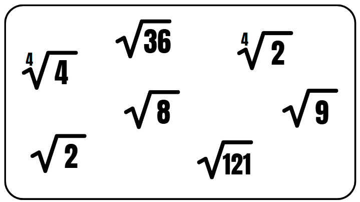 Atividade de Radiciação - 7º e 8º ano