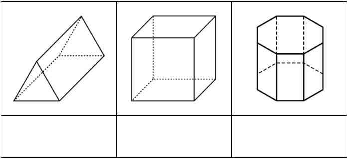 Atividade de Matemática sobre Prismas - 3º e 4º ano