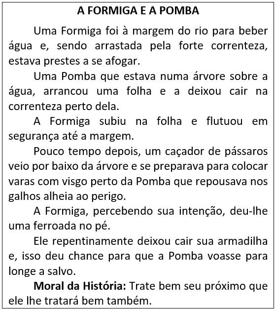 Sondagem de Língua Portuguesa para o 3º ano fundamental