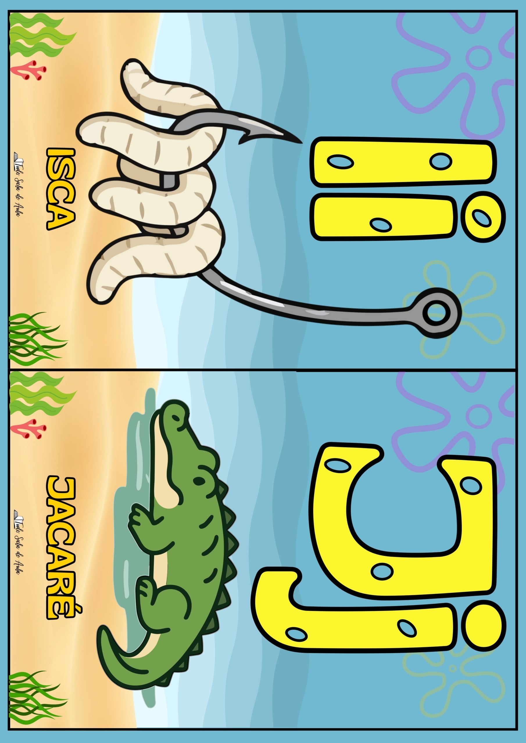 Painel Decorativo para Sala de Aula – Tema Bob Esponja