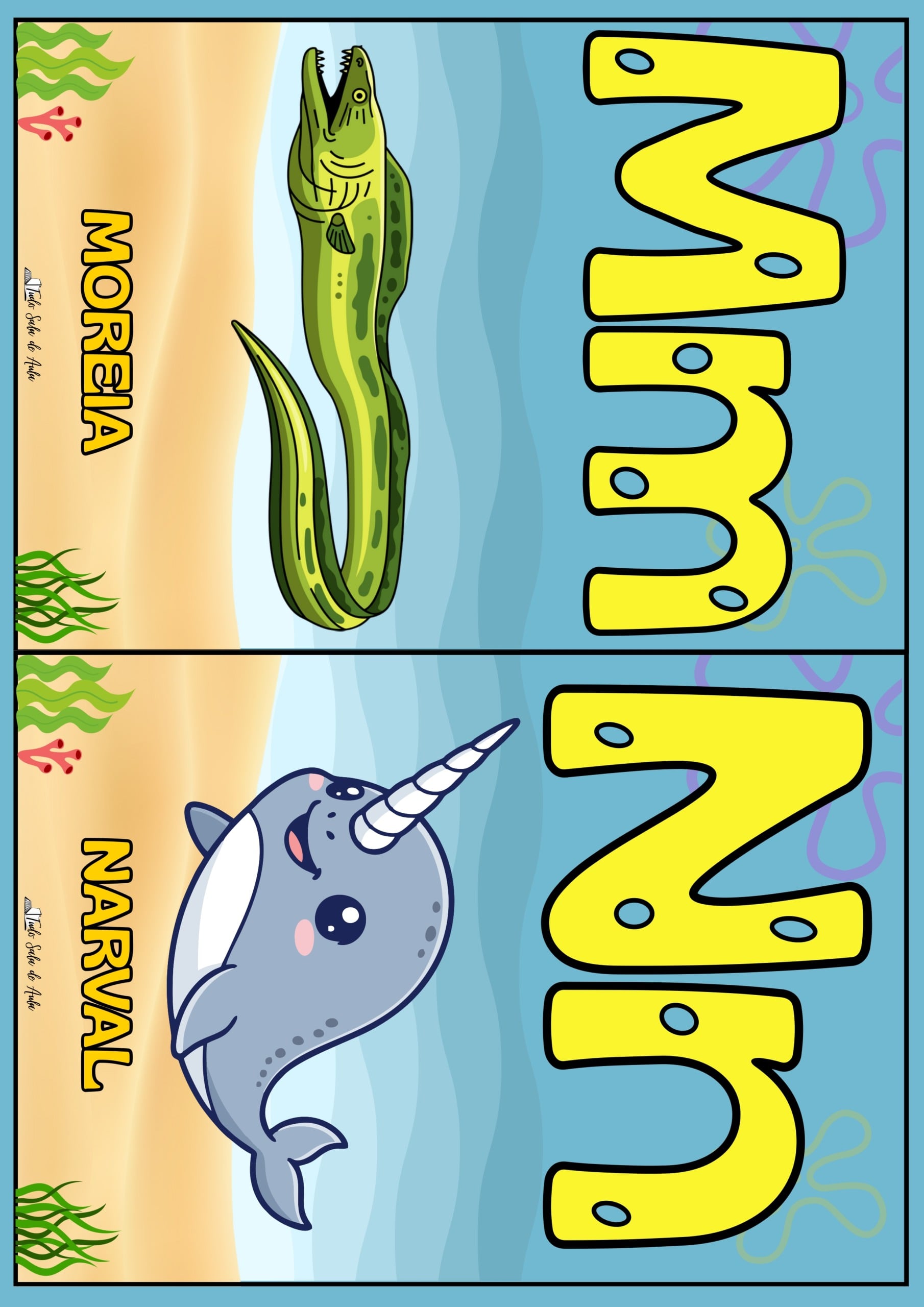 Painel Decorativo para Sala de Aula – Tema Bob Esponja