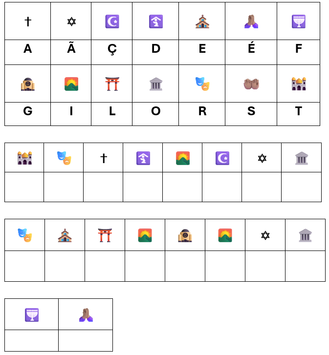 Atividade sobre Festividades Religiosas - 3º ano
