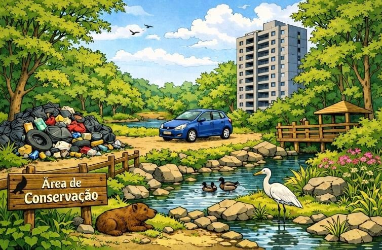 Atividade sobre Tipos de Espaços: Público, Doméstico e de Conservação - 3º ano