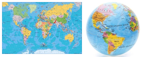 Atividade sobre o Mapa Mundi - Anos Finais