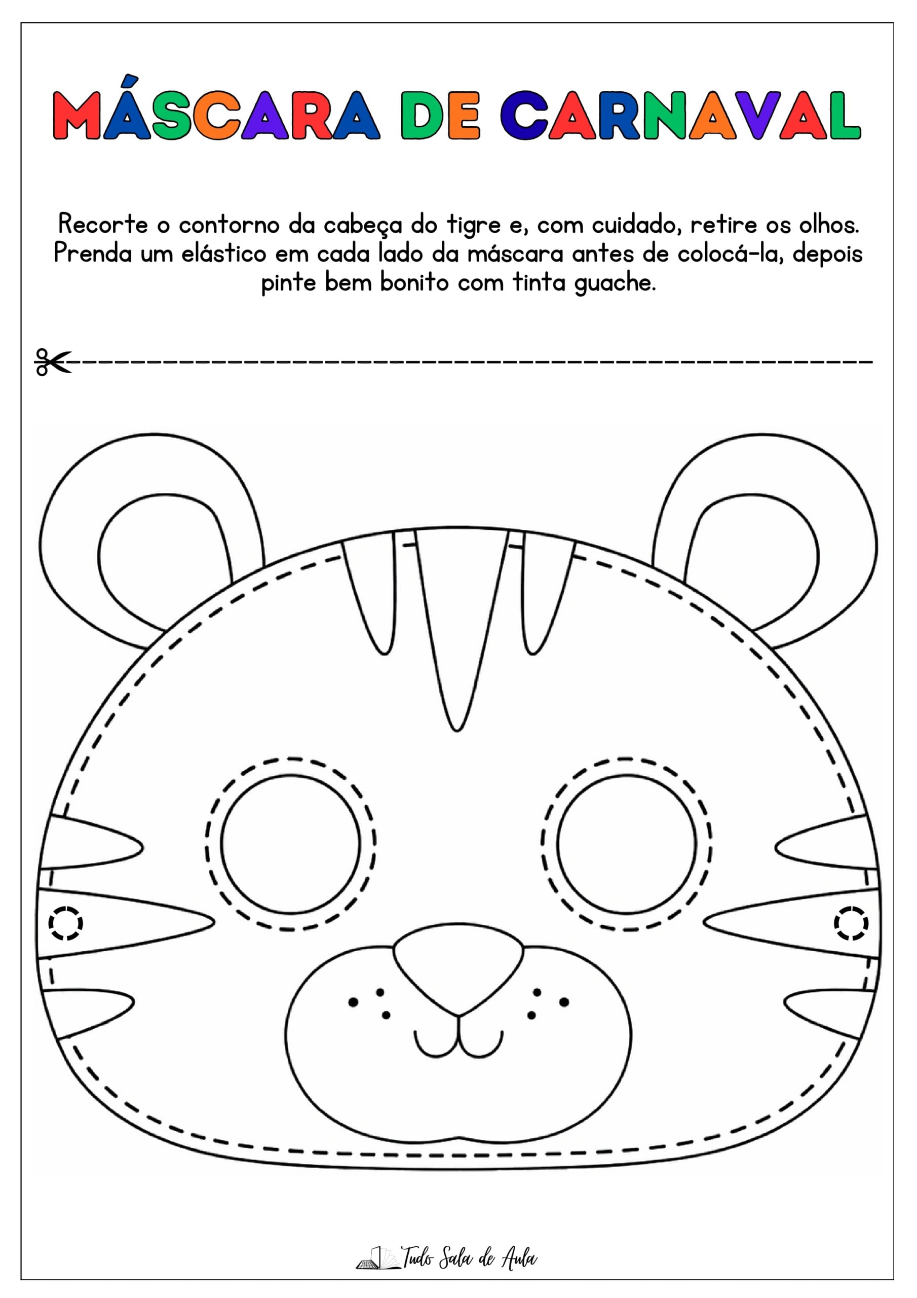 Máscaras de Carnaval para Imprimir