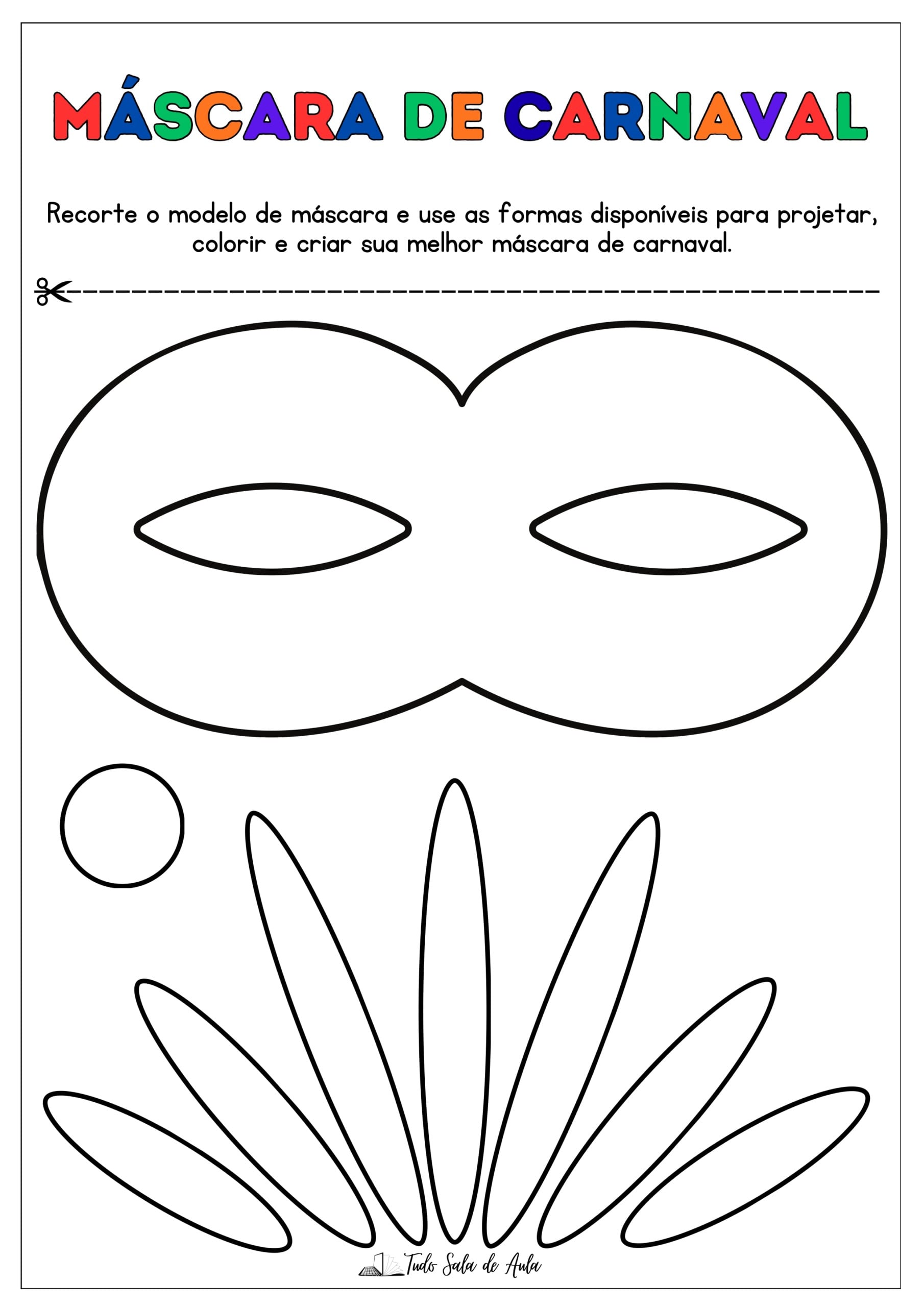 Máscaras de Carnaval para Imprimir