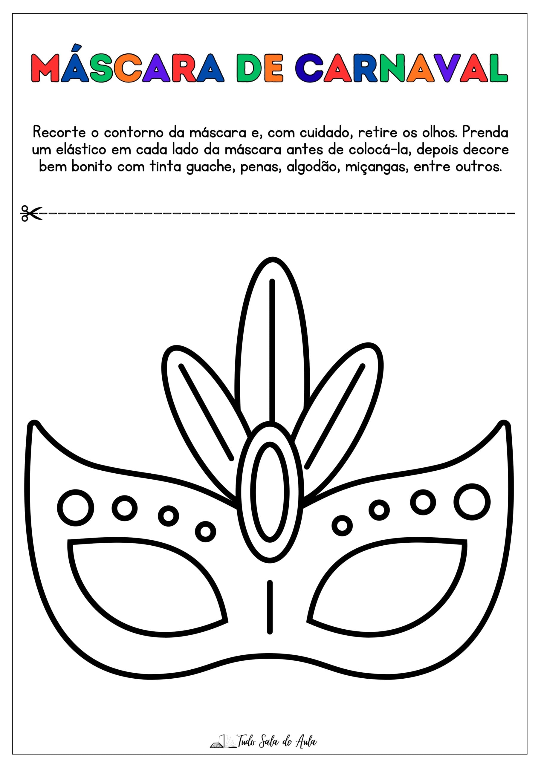 Máscaras de Carnaval para Imprimir