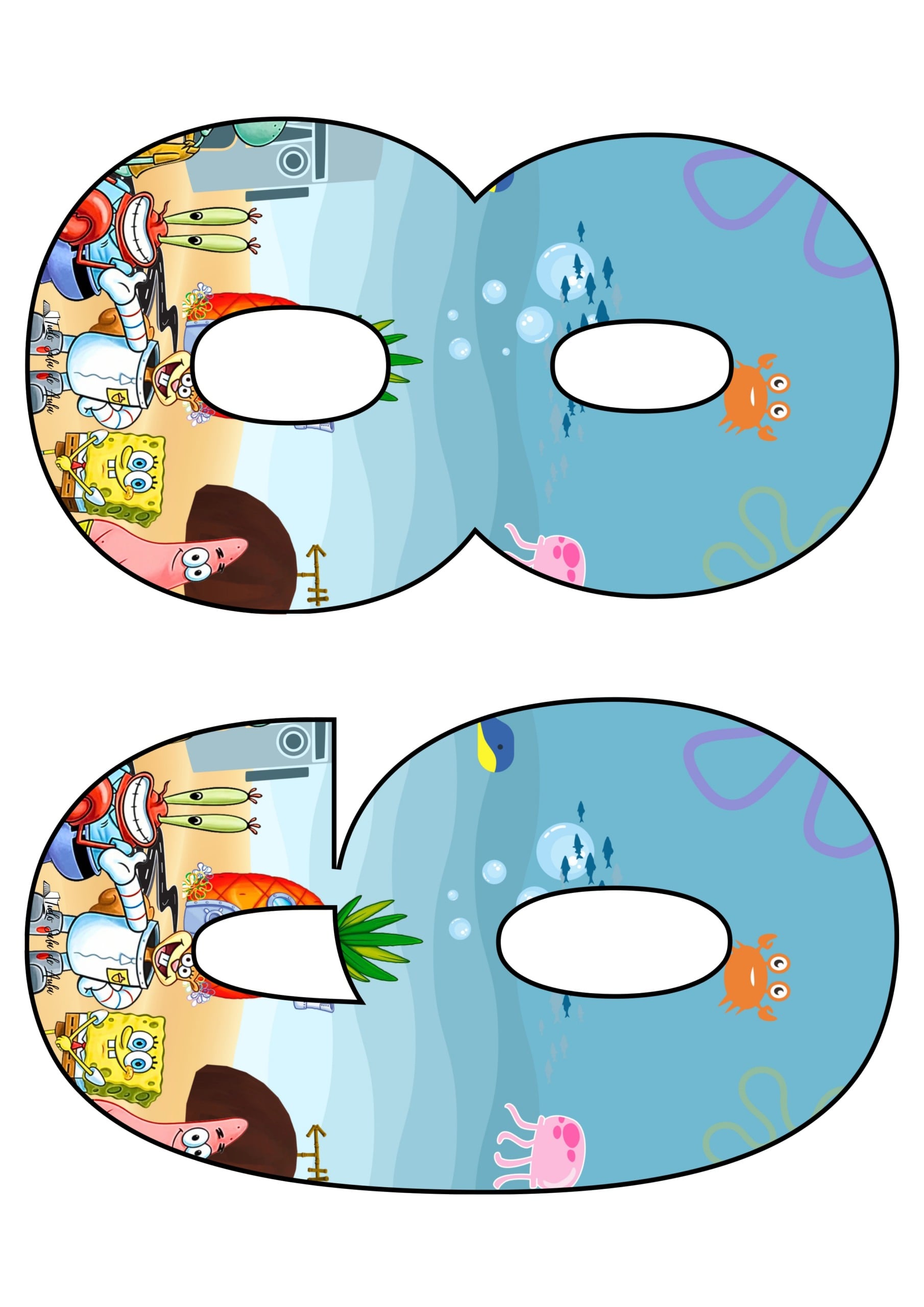 Painel Decorativo para Sala de Aula – Tema Bob Esponja