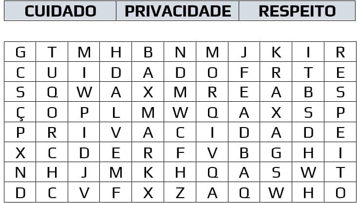Atividade sobre Tipos de Espaços: Público, Doméstico e de Conservação - 3º ano