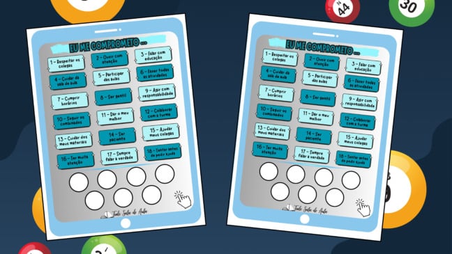 Bingo do Compromisso - Dinâmica para Anos Finais