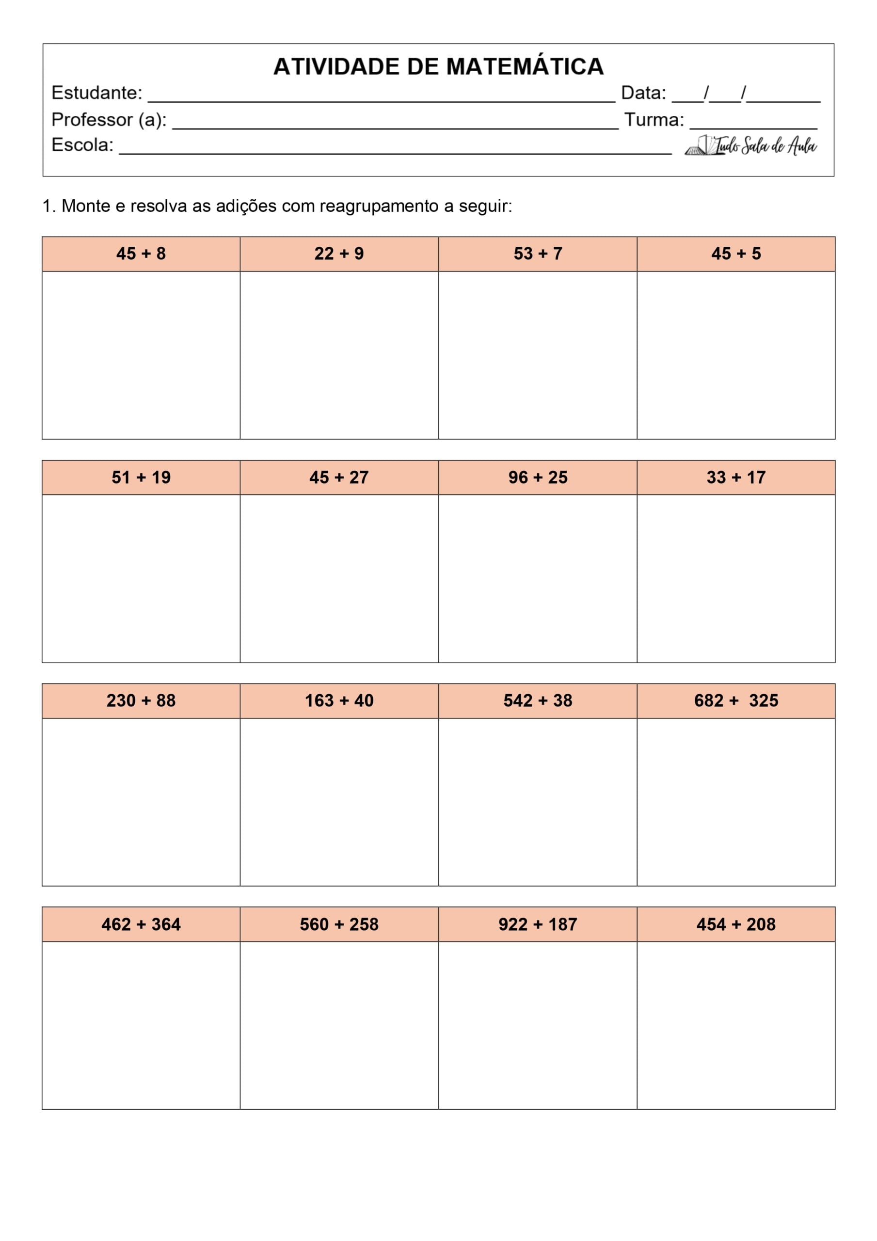 Atividades com Continhas de Matem&aacute;tica B&aacute;sica - 2&ordm; e 3&ordm; Ano