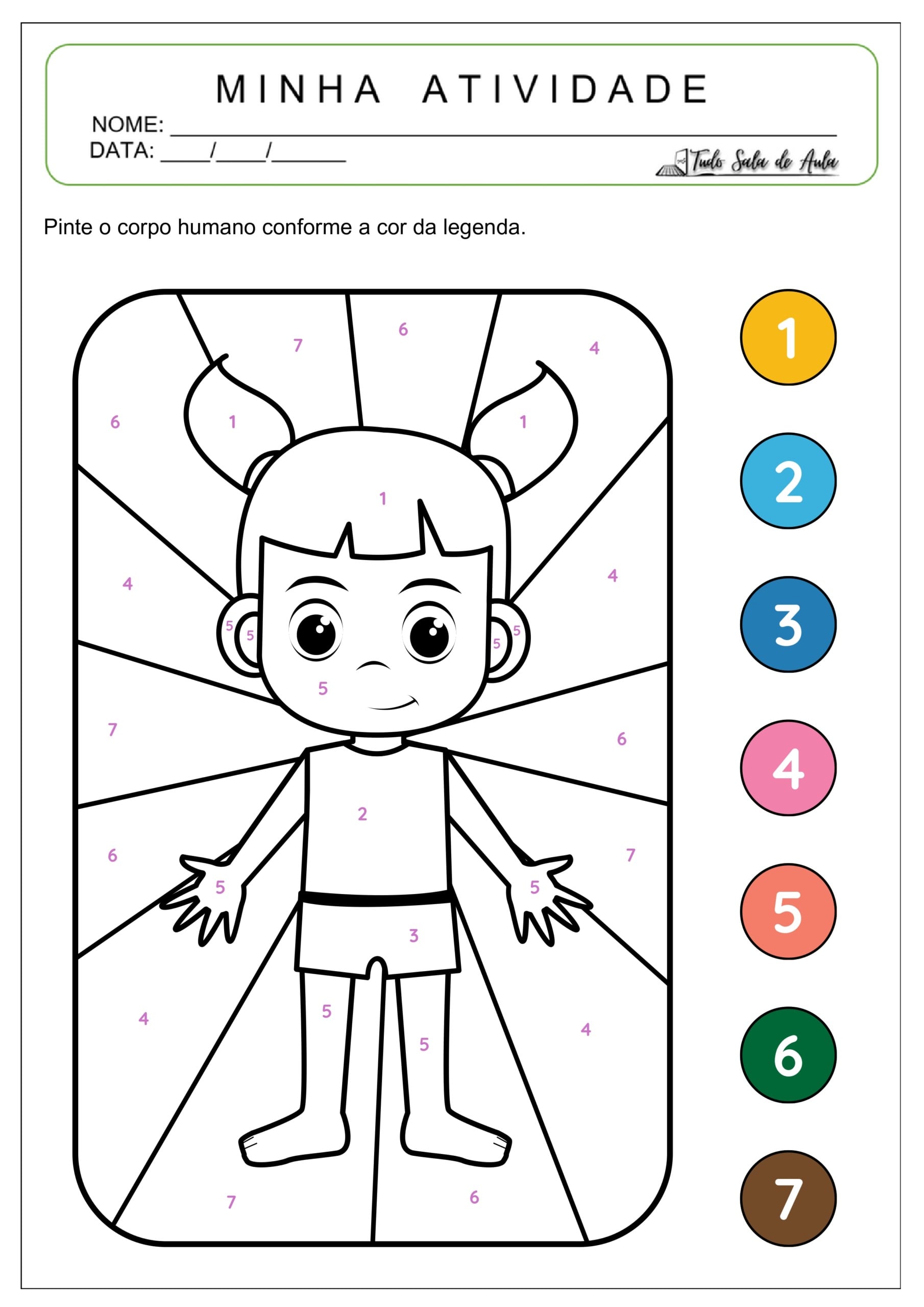 10 Atividades do Corpo Humano - Educação Infantil
