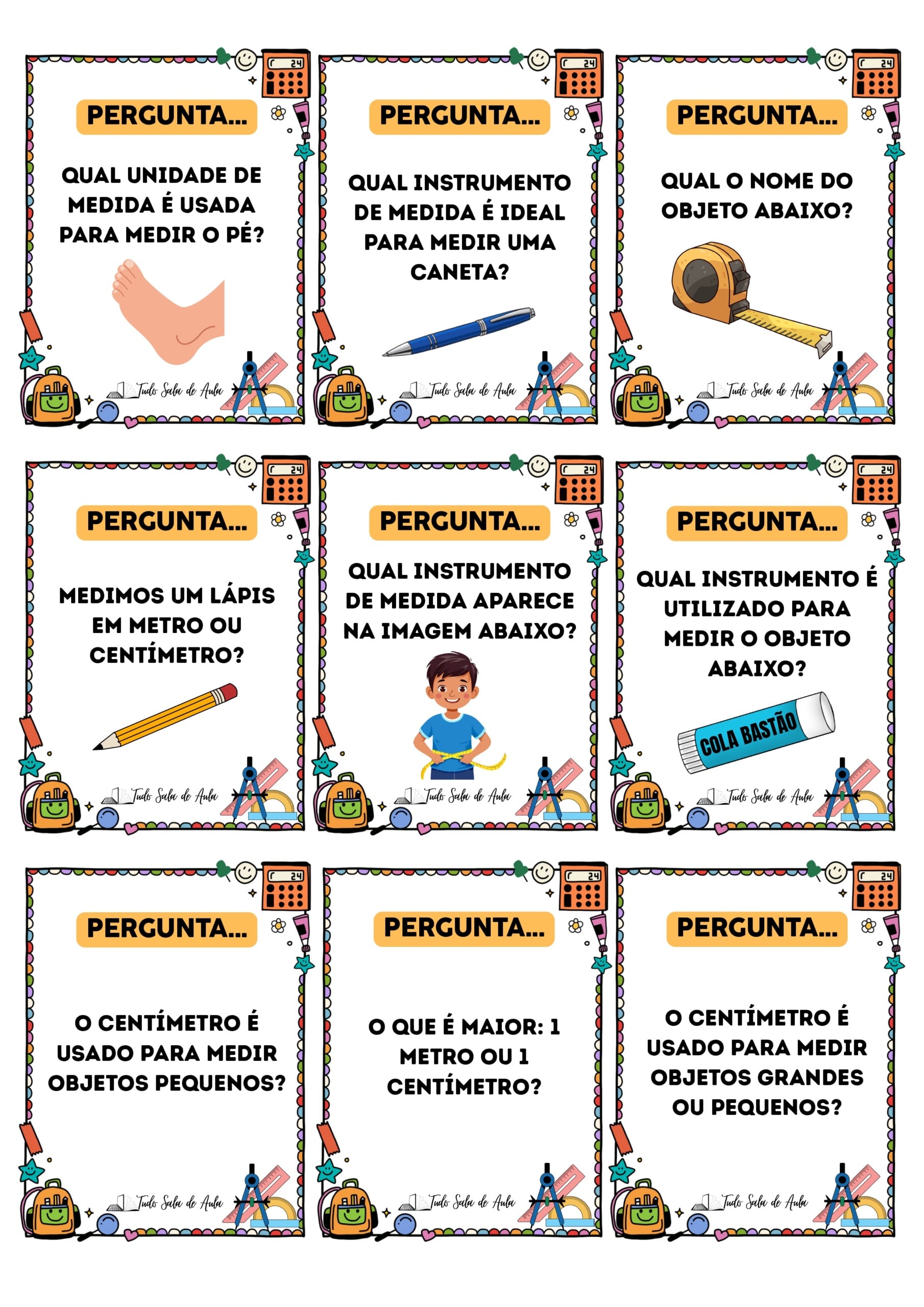 Medidas de Comprimento - Sequ&ecirc;ncia Did&aacute;tica para o 2&ordm; ano