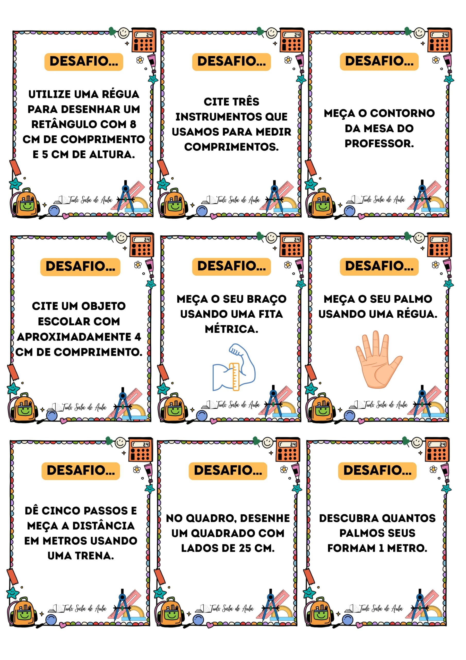 Medidas de Comprimento - Sequ&ecirc;ncia Did&aacute;tica para o 2&ordm; ano