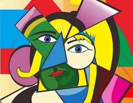 mulher branca de perfil, cabelos grisalhos presos, de oculos e blusa comprida cinza. Fundo preto na imagem.