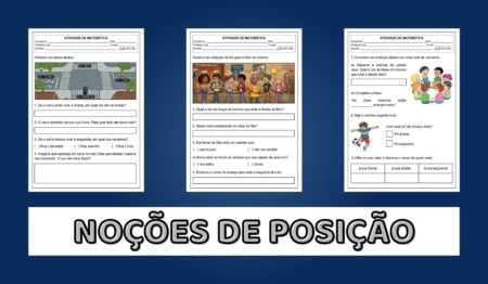 Atividade sobre Noções de Posição - 1º e 2º ano Atividade sobre Noções de Posição - 1º e 2º ano