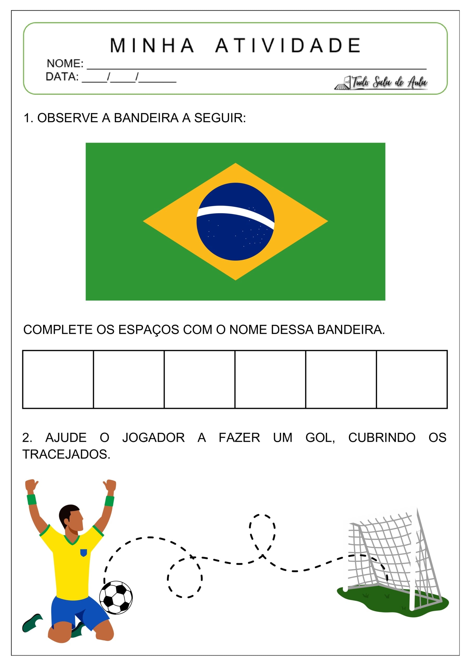 Atividades sobre a Copa do Mundo 2026: 1º Ano Fundamental - Tudo Sala ...