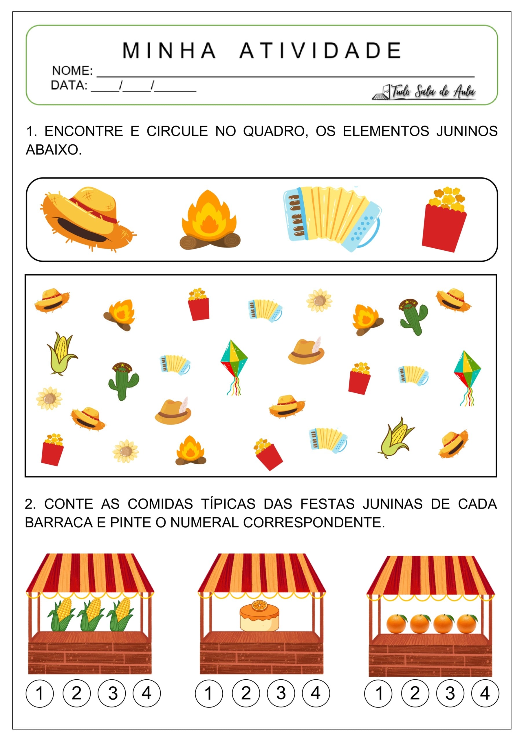 Atividades de Festa Junina para a Educação Infantil - Tudo Sala de Aula