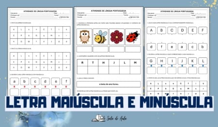 Atividades de Letra Maiúscula e Minúscula Atividades de Letra Maiúscula e Minúscula