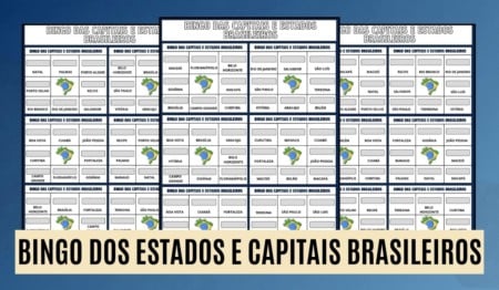 Bingo dos Estados e das Capitais Brasileiras Bingo dos Estados e das Capitais Brasileiras